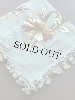 画像3: オデミシュ｜アンティークオヤスカーフ｜シルク糸イーネオヤ｜アンティークブルー