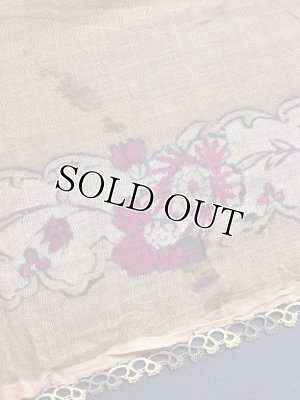 画像6: マルマラ地方：薄手木版アンティークオヤスカーフ｜メキッキオヤ｜シナモン