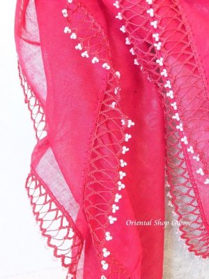 画像5: カッパドキア｜無地大判｜トゥーボンジュックオヤスカーフ｜ピジョンレッド