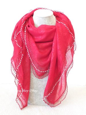 画像2: カッパドキア｜無地大判｜トゥーボンジュックオヤスカーフ｜ピジョンレッド