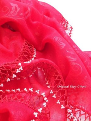 画像4: カッパドキア｜無地大判｜トゥーボンジュックオヤスカーフ｜ピジョンレッド