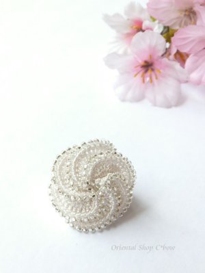 画像2: カッパドキア☆ボンジュックオヤネックレス・ブレスレット・リング・ピアス｜四点セット｜デコルテ＊ビジューネックレス｜オフホワイト・クリスタル