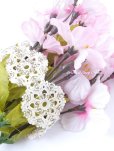 画像2: ボンジュックオヤブレスレット｜結晶の花｜オフホワイト (2)