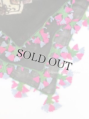 画像5: ブルサ｜木版アンティークオヤスカーフ・シルク糸