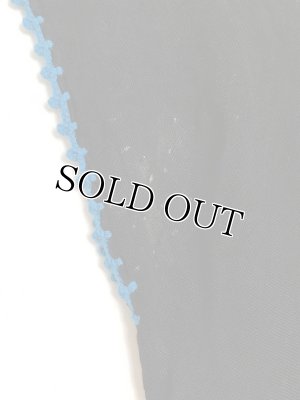 画像5: わけあり｜ふわり柔らかコットン★木版風プリントのチュニック｜体系カバー｜縁ブルー