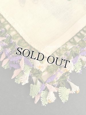 画像5: ナウルハン｜アンティークイーネオヤスカーフ｜シルク糸｜茄子