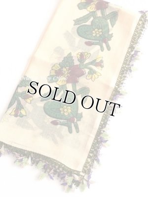 画像3: ナウルハン｜アンティークイーネオヤスカーフ｜シルク糸｜茄子