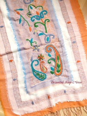 画像7: 日本発送★ウール｜三重トリプル★手刺繍やわらかストール