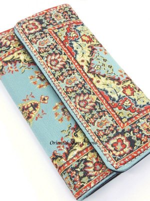 画像2: 日本発送★トルコ絨毯柄｜三つ折り財布