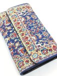 画像2: トルコ絨毯柄｜三つ折り財布・ブルー系
