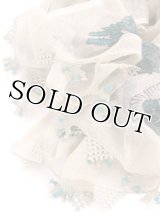 東アナトリア・エラズー｜アンティークオヤスカーフ｜シルク糸イーネオヤ｜指