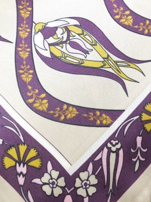 画像6: チューリップ★サテンスカーフ｜ベージュ・ピンク系