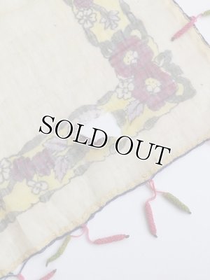 画像6: マルマラ地方｜木版｜アンティークオヤスカーフ・コットン糸｜変なとうがらし