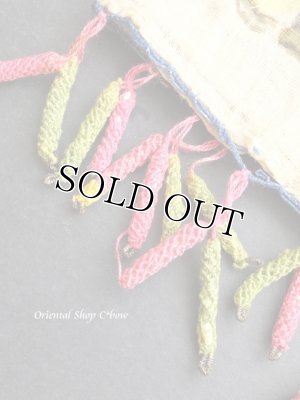 画像4: マルマラ地方｜木版｜アンティークオヤスカーフ・コットン糸｜変なとうがらし