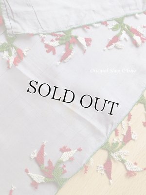 画像5: ブルサ・イズニック｜アンティークオヤスカーフ・総シルク｜イーネオヤ｜大きなとうがらし