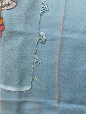 画像6: 東アナトリア・エラズー｜アンティークオヤスカーフ｜シルク糸イーネオヤ｜お花のオヤ