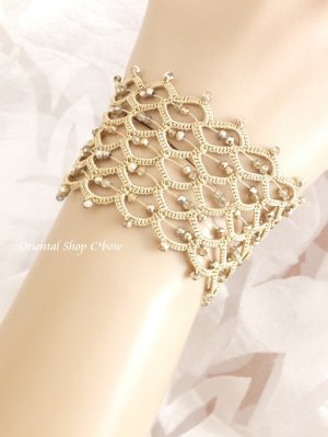 画像2: ボンジュックオヤブレスレット｜蜘蛛の巣｜シナモン