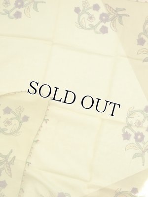 画像6: ブルサ｜木版・アンティークオヤスカーフ・シルク糸イーネオヤ・とうがらし｜BR２１