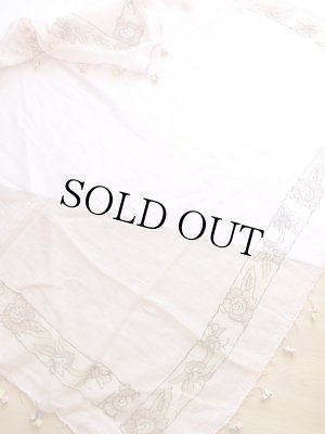 画像9: 珍品★トルコ｜薄いキャートヤズマ｜木版アンティークオヤスカーフ｜マントゥオヤ