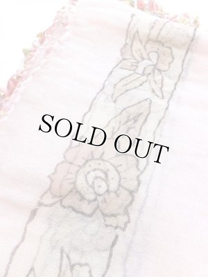 画像8: 珍品★トルコ｜薄いキャートヤズマ｜木版アンティークオヤスカーフ｜マントゥオヤ