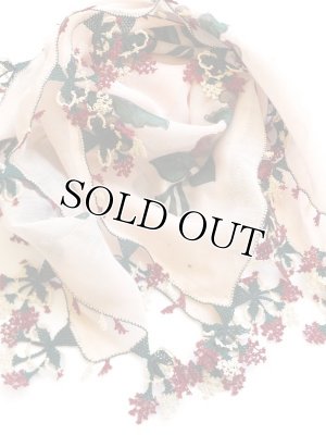 画像2: 日本発送◆ブルサ：イズニック｜アンティークオヤスカーフ｜シェルピンク