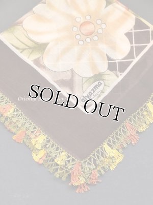 画像4: バルッケシル：大判トゥーオヤスカーフ｜ダークブラウン｜素晴らしいチューリップ 