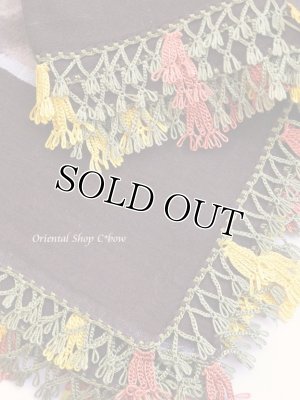 画像5: バルッケシル：大判トゥーオヤスカーフ｜ダークブラウン｜素晴らしいチューリップ 