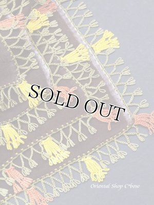 画像9: バルッケシル：大判トゥーオヤスカーフ｜ダークブラウン｜素晴らしいチューリップ 