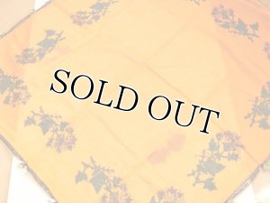 画像7: わけあり｜ナウルハン｜アンティークイーネオヤスカーフ｜シルク糸｜花付きオレンジ