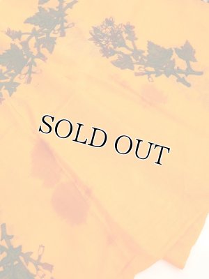 画像8: わけあり｜ナウルハン｜アンティークイーネオヤスカーフ｜シルク糸｜花付きオレンジ