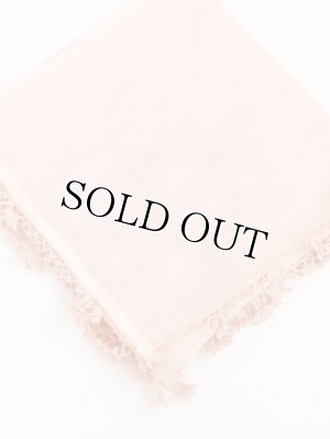 画像6: オデミシュ｜アンティークオヤスカーフ｜シルク糸イーネオヤ｜無地ピーチピンク