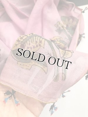 画像6: ブルサ：イズニック｜木版・アンティークオヤスカーフ｜ナイロン糸でもすごく細かいイーネオヤ