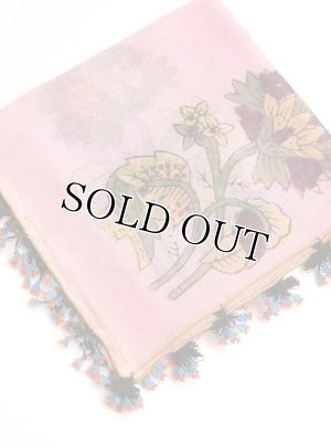 画像1: ブルサ：イズニック｜木版・アンティークオヤスカーフ｜ナイロン糸でもすごく細かいイーネオヤ