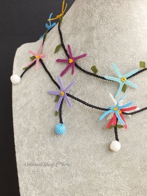 画像5: 日本発送★シルクイーネオヤネックレス｜ヒトデ｜花火