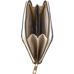 画像6: トルコ絨毯柄｜ファスナー長財布｜シアン系