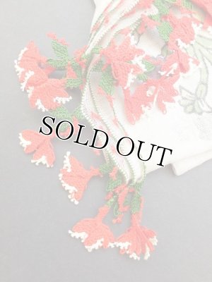 画像3: ブルサ｜木版アンティークオヤスカーフ・シルク糸イーネオヤ｜アッシュグレー