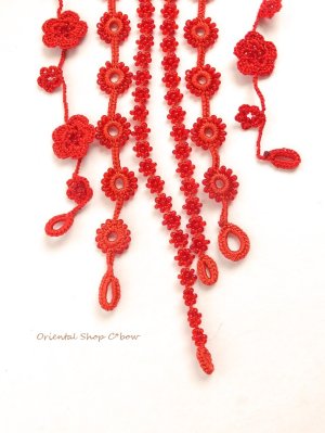 画像3: ★アレンジが楽しい★お花☆ボンジュックオヤ｜マルチコード｜３本セット｜レッド