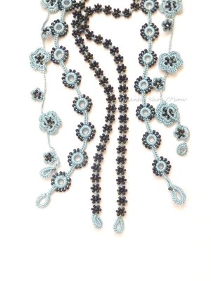 画像3: ★アレンジが楽しい★お花☆ボンジュックオヤ｜マルチコード｜３本セット｜スカイブルー×インディゴマット(燻し)