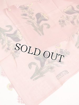 画像5: 東アナトリア・エラズー｜木版アンティークオヤスカーフ｜シルク糸イーネオヤ｜花のオヤ