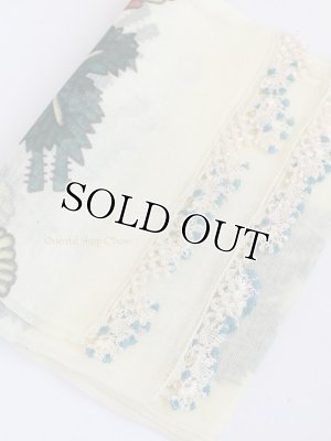 画像4: 東アナトリア・エラズー｜アンティークオヤスカーフ｜シルク糸イーネオヤ｜花