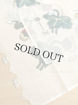 画像9: 東アナトリア・エラズー｜アンティークオヤスカーフ｜シルク糸イーネオヤ｜花