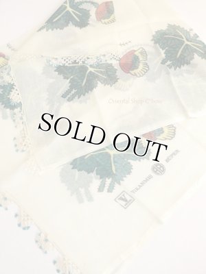 画像5: 東アナトリア・エラズー｜アンティークオヤスカーフ｜シルク糸イーネオヤ｜花