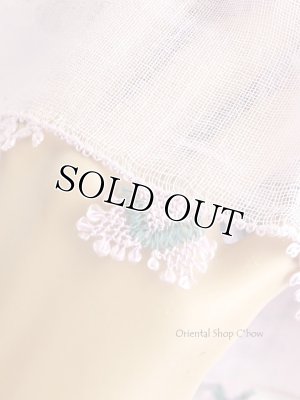 画像2: 東アナトリア・エラズー｜アンティークオヤスカーフ｜シルク糸イーネオヤ｜双子のアーモンド