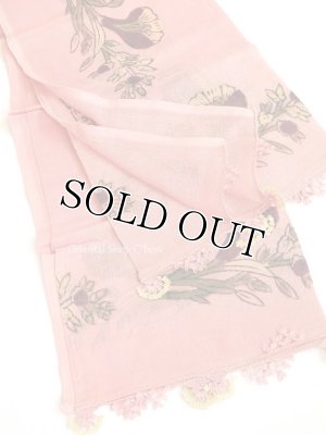 画像3: 東アナトリア・エラズー｜木版アンティークオヤスカーフ｜シルク糸イーネオヤ｜花のオヤ