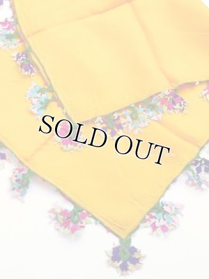 画像2: ブルサ：カラジャベイ｜アンティークオヤスカーフ｜シルクイーネオヤ：マリーゴールド