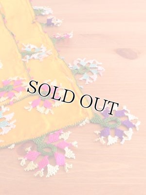 画像6: ブルサ：カラジャベイ｜アンティークオヤスカーフ｜シルクイーネオヤ：マリーゴールド