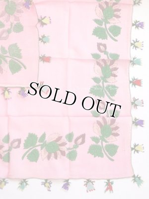 画像5: ブルサ：カラジャベイ｜アンティークオヤスカーフ｜シルクイーネオヤ：ピンク×ハヌメリ