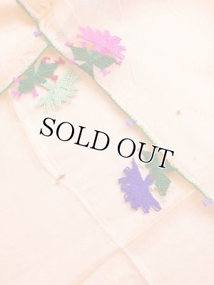 画像8: ブルサ：カラジャベイ｜アンティークオヤスカーフ｜シルクイーネオヤ：ペールオレンジ