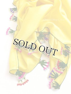 画像4: コレクション｜ブルサ：カラジャベイ｜アンティークオヤスカーフ｜シルク｜イーネオヤ：ゴールデンイエロー