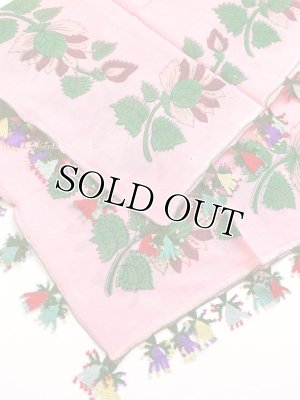 画像4: ブルサ：カラジャベイ｜アンティークオヤスカーフ｜シルクイーネオヤ：ピンク×ハヌメリ